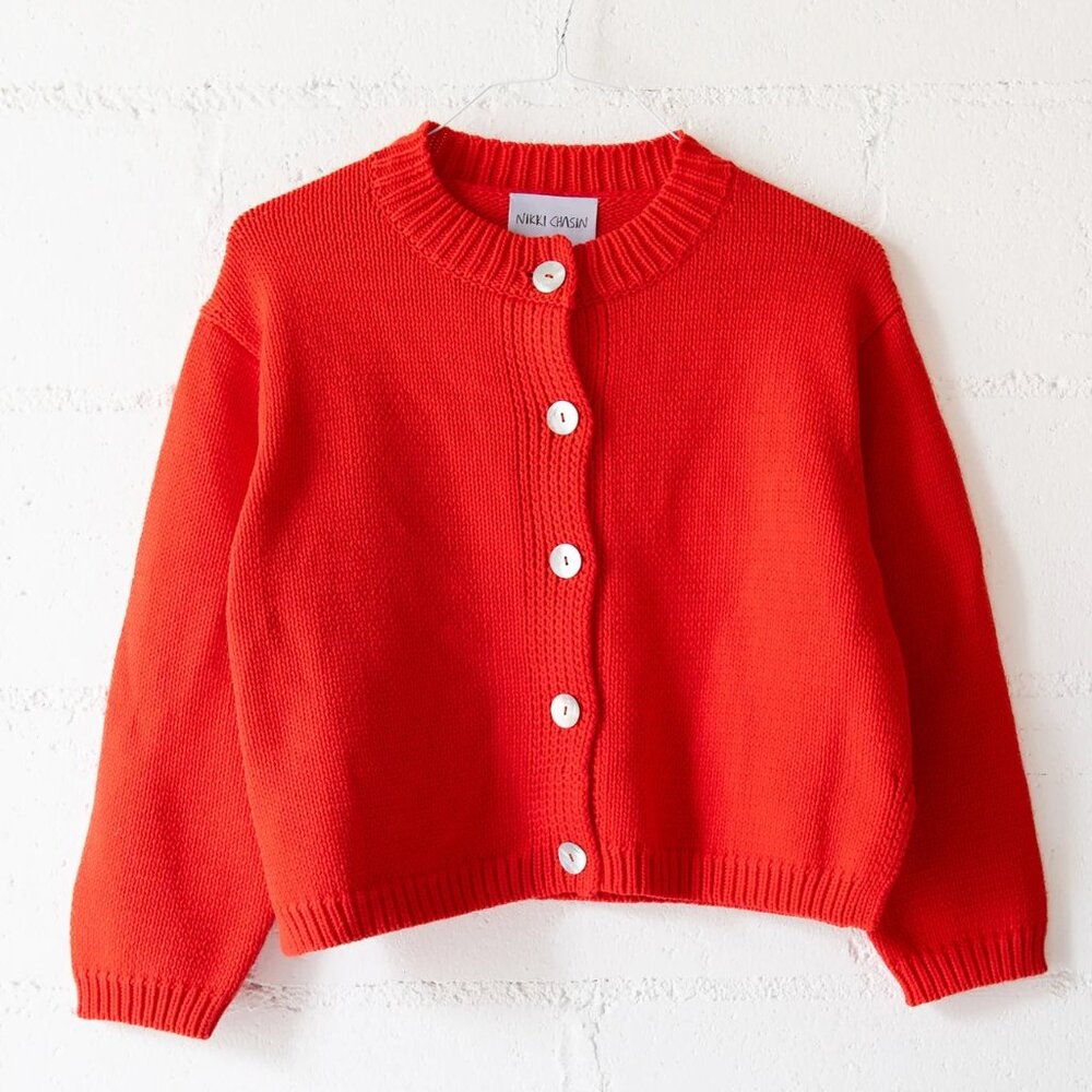 Nikki Chasin Shiloh Cotton Cardigan - small